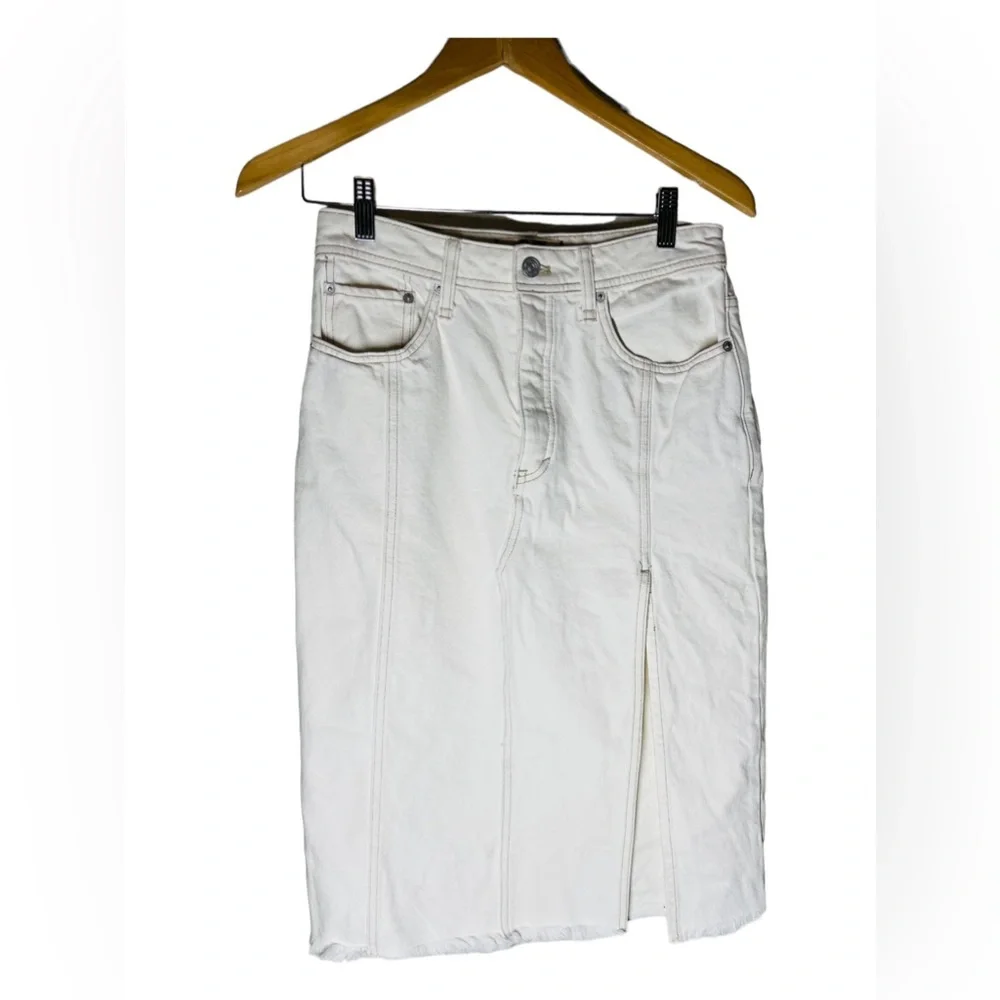 Free People Women's Mambo Denim Midi Skirt - Picture 3 of 5